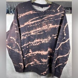 Vintage Y2K Nike Sweater In A Tie Dye Pattern Zippered Pocket Size Medium